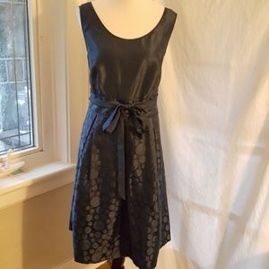 LE BOS Navy Blue Polka Dot Dress